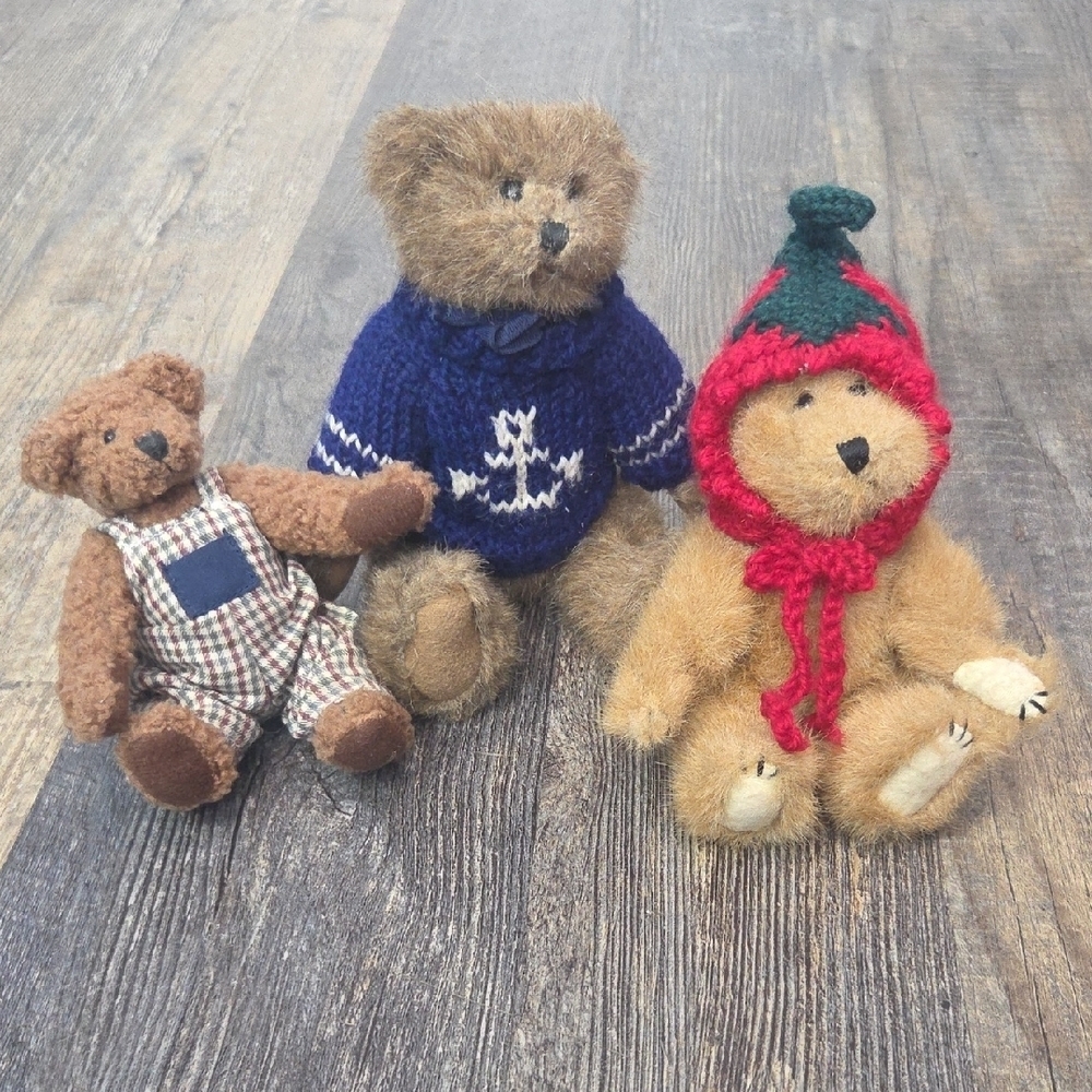 Set of Three Plush Boyds Bears